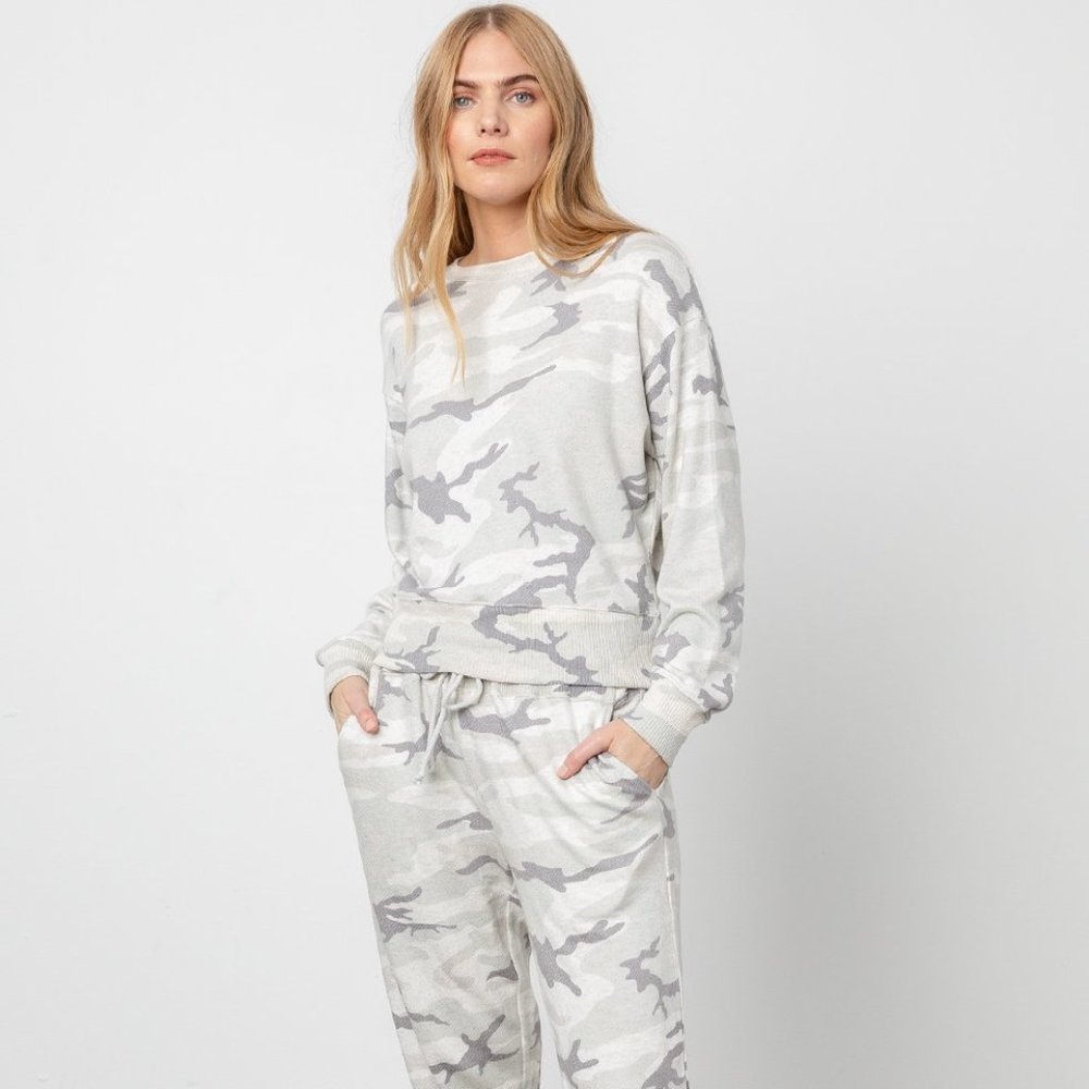 RAILS - Matching Set - Stone Camo Ramona Sweater and Oakland Jogger